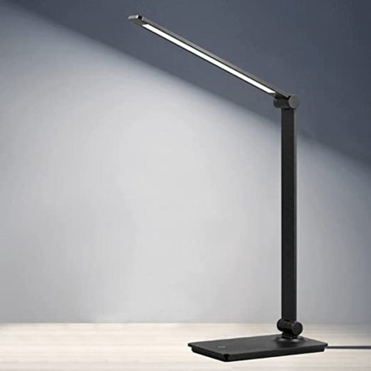 Skorter | LED desk lamp, touch control desk lamp with 3 brightness levels, dimmable office lamp with adjustable arm, foldable table lamp for desk bedroom nightstand office