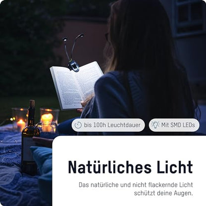 Skorter | Ansmann Twinflex Mini Led Reading Light With 2 Flexible Light Sources & Batteries – Perfect For Musicians