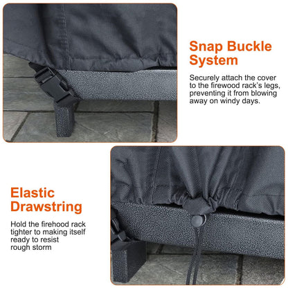 Skorter | 420D Oxford fabric fuel rectangular wood rack cover