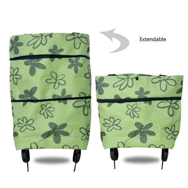 Skorter | 2 In 1 Folding Shopping Cart Tote Bag