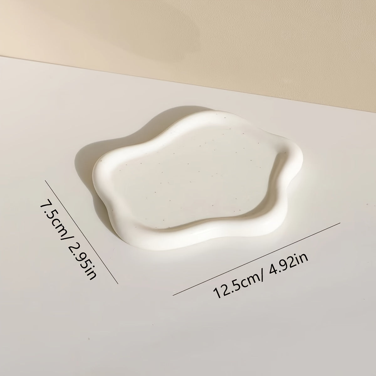 Skorter | CloudTray - White Cloud-Shaped Ceramic Jewelry Box | For Rings & Earrings