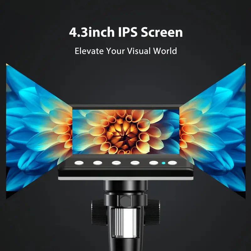 Skorter | 4.3'' IPS LCD Digital Microscope 1000X Magnification Microscope