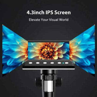 Skorter | 4.3'' IPS LCD Digital Microscope 1000X Magnification Microscope