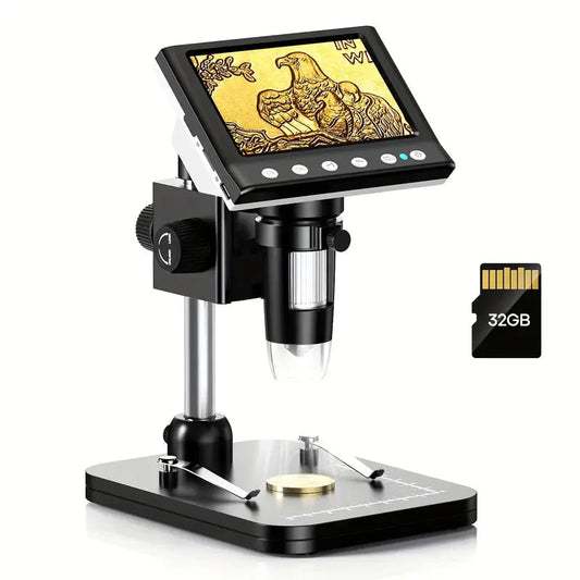 Skorter | 4.3'' IPS LCD Digital Microscope 1000X Magnification Microscope