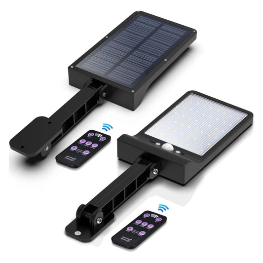 Skorter | 2 Pack Outdoor Solar Flood Lights Wireless 48 LED Waterproof Security Motion Sensor Light With 3 Modes