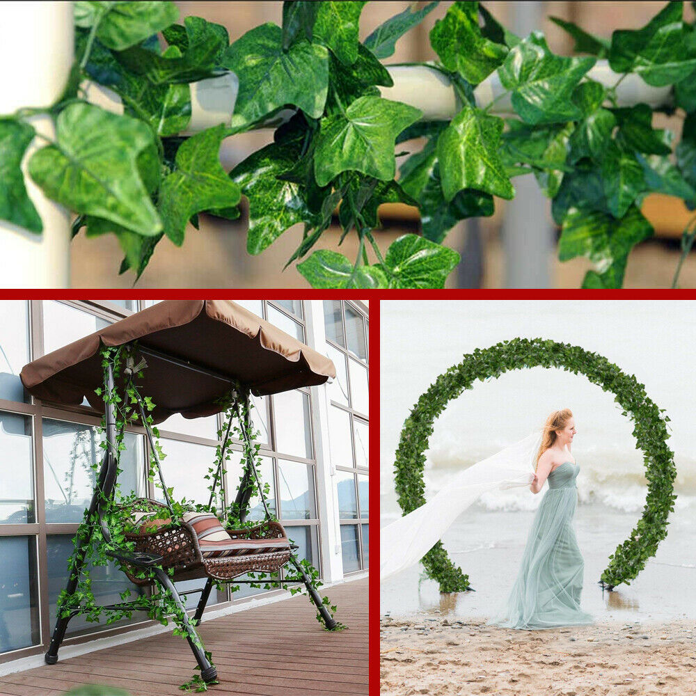 Skorter | Artificial ivy leaves Plants Fake Hanging Garland Plants Wine House Flower Decoration -
