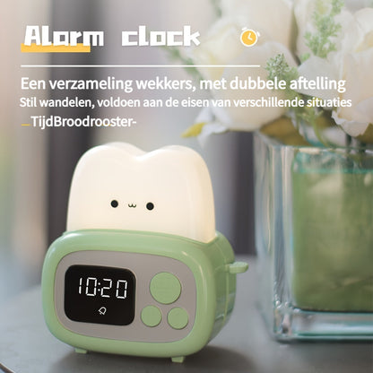 Skorter | GlowBake - Sweet LED Alarm Clock with USB Rechargeable Battery