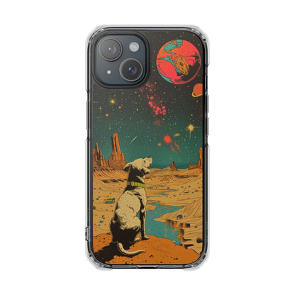 Skorter | Dog Astronaut Magnetic Clear Case for iPhone Series