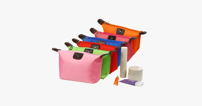 Skorter | Candy Cosmetic Travel Case - Nylon Bag - Zipper Closure - Perfect for Organizing Your Cosmetics!