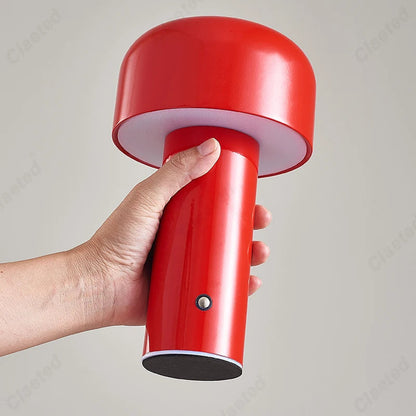 Skorter | Italian Designer Mushroom Table Lamp Night Light - Portable Cordless Touch Lamp