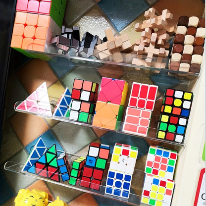 Skorter | Acrylic Shelf - Floating Hanging Shelf - Drill-Free Shower Shelf and Storage Shelf