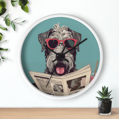 Skorter | Reading Newspaper Wall clock