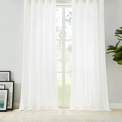 Skorter | Vera - Crinkled Textures Semi-transparent Curtains Soft Drapes