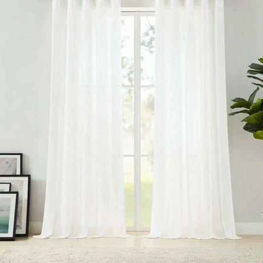 Skorter | Vera - Crinkled Textures Semi-transparent Curtains Soft Drapes