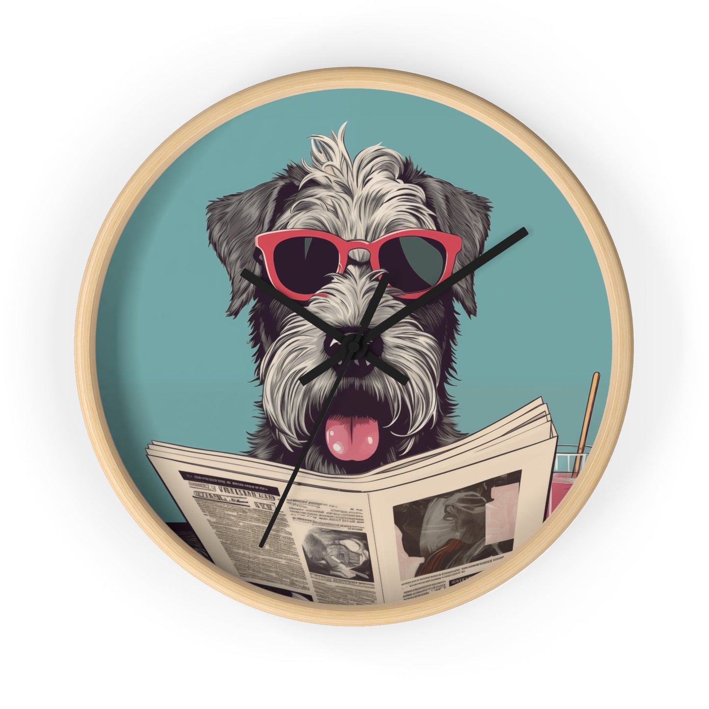 Skorter | Reading Newspaper Wall clock