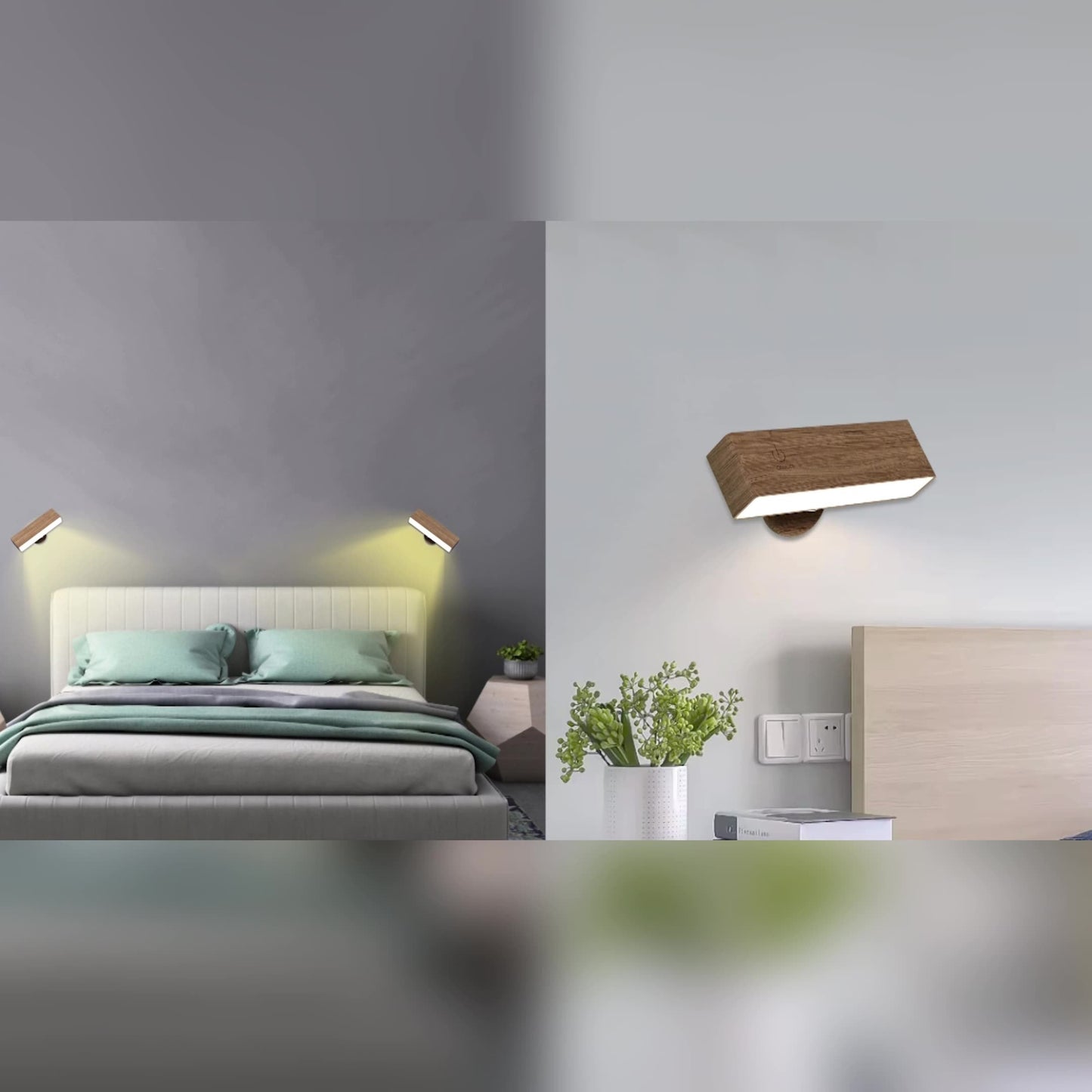 Skorter | Brillenza Rechargeable Wall Lamp (Free Charger & Cable!)
