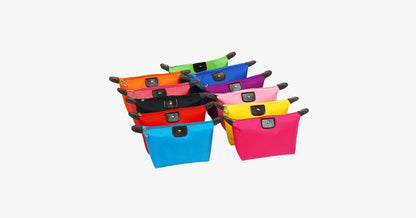 Skorter | Candy Cosmetic Travel Case - Nylon Bag - Zipper Closure - Perfect for Organizing Your Cosmetics!