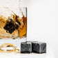 Skørter | Premium Whiskey Stones Gift Set with 12 Pcs Stones and Bag. Whiskey, Bourbon, Cognac, Scotch, Gin, Wine Drink. Marble Reusable Ice Cubes. Birthday Gift for Whiskey Lovers.… (Dark Grey)