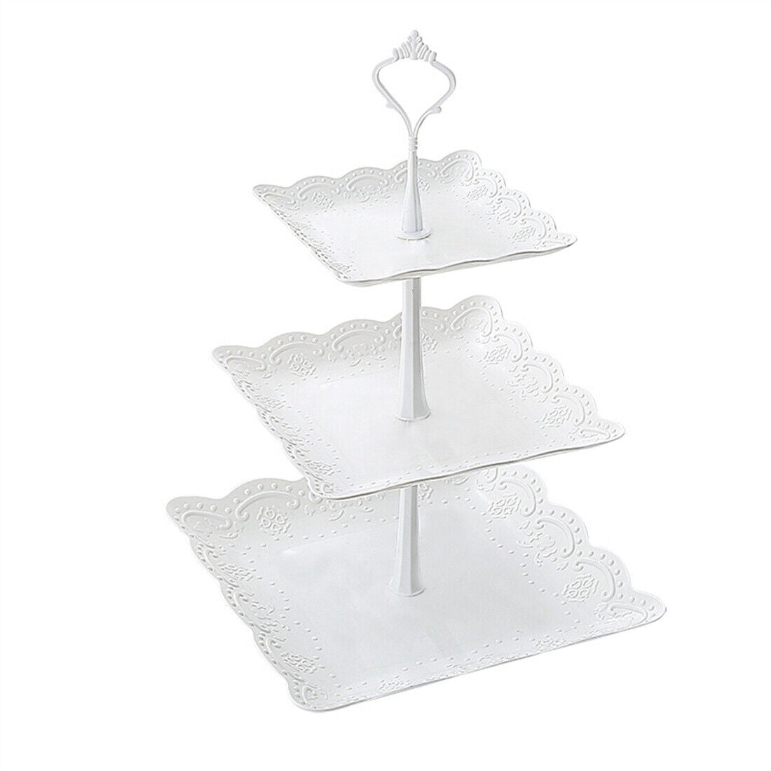 Skorter | 3Tier Cake Stand Afternoon Tea Wedding Party Plates Dinnerware Printed Dish
