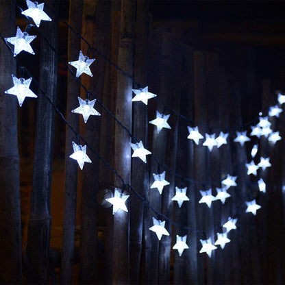 Skorter | Solar-powered adventure lights, Cool white waterproof solar parasol summer lights, 30 feet 50 LED solar light strings for Christmas garden decoration