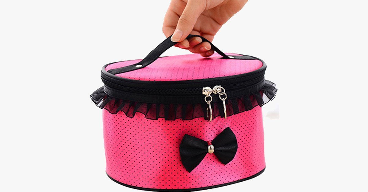 Skorter | BowKnot Design Portable Travel Bag - Space for Your Accessories!
