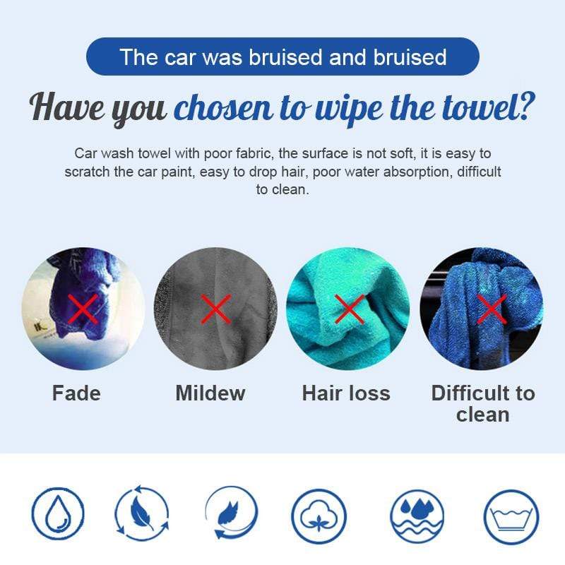 Skorter | Dubbelsidig absorberande mikrofiberhandduk 