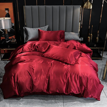 Skorter | 6pcs Silk Duvet Cover Set