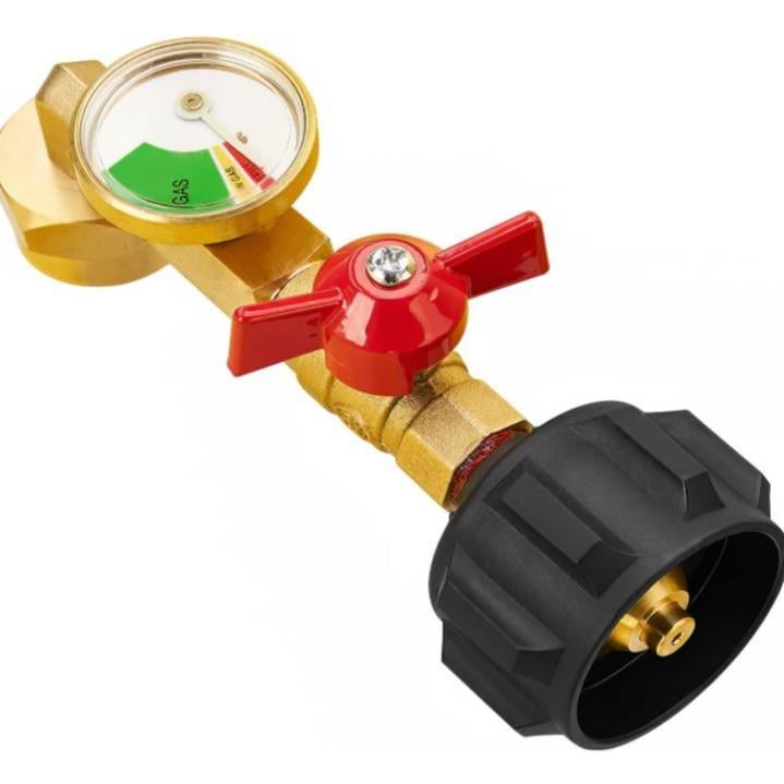 Skorter |  Top-Rated Propane Refill Elbow Adapter with Tank Gauge