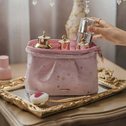 Skorter | Large capacity velvet cosmetic bag + wash bag