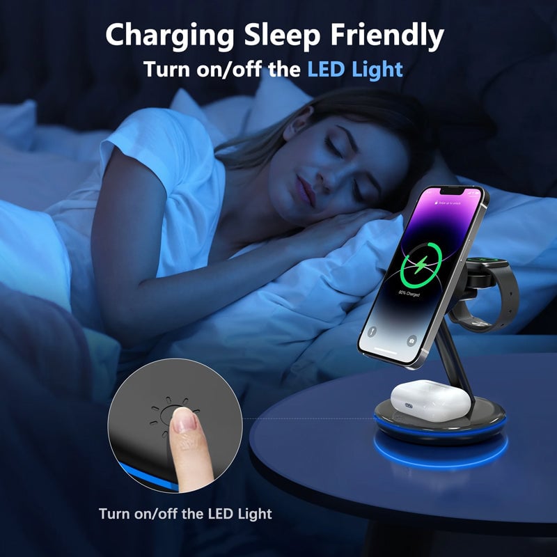 Skorter | Folding magnetic 3-in-1 wireless charger