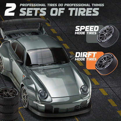 Skorter | 1:24 RC Drift Car | 4WD, LED Wheels & USB Rechargeable for Indoor and Outdoor Racing Fun