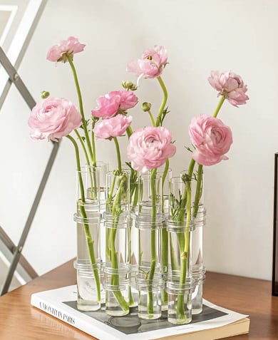 Skorter | Flexible Flower Vases with Hinges | Modern Glass Tube Vase