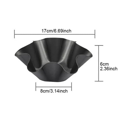 skorter | Flower petal shaped carbon steel backing bowl