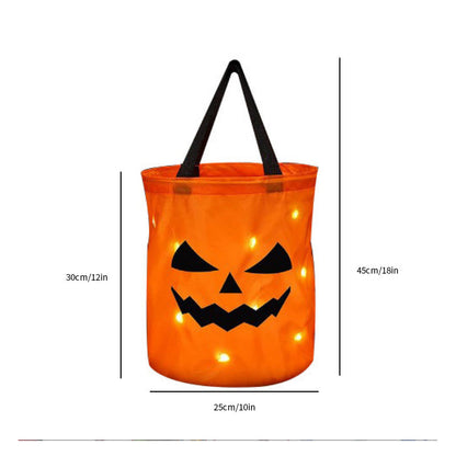Skorter | Personalized glowing pumpkin bag