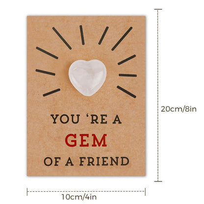 Skorter | 24-pack Valentine's Day cards with heart-shaped crystals