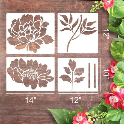 Skorter | DIY Decoration - Garden Fence Large Flower Drawing Templates