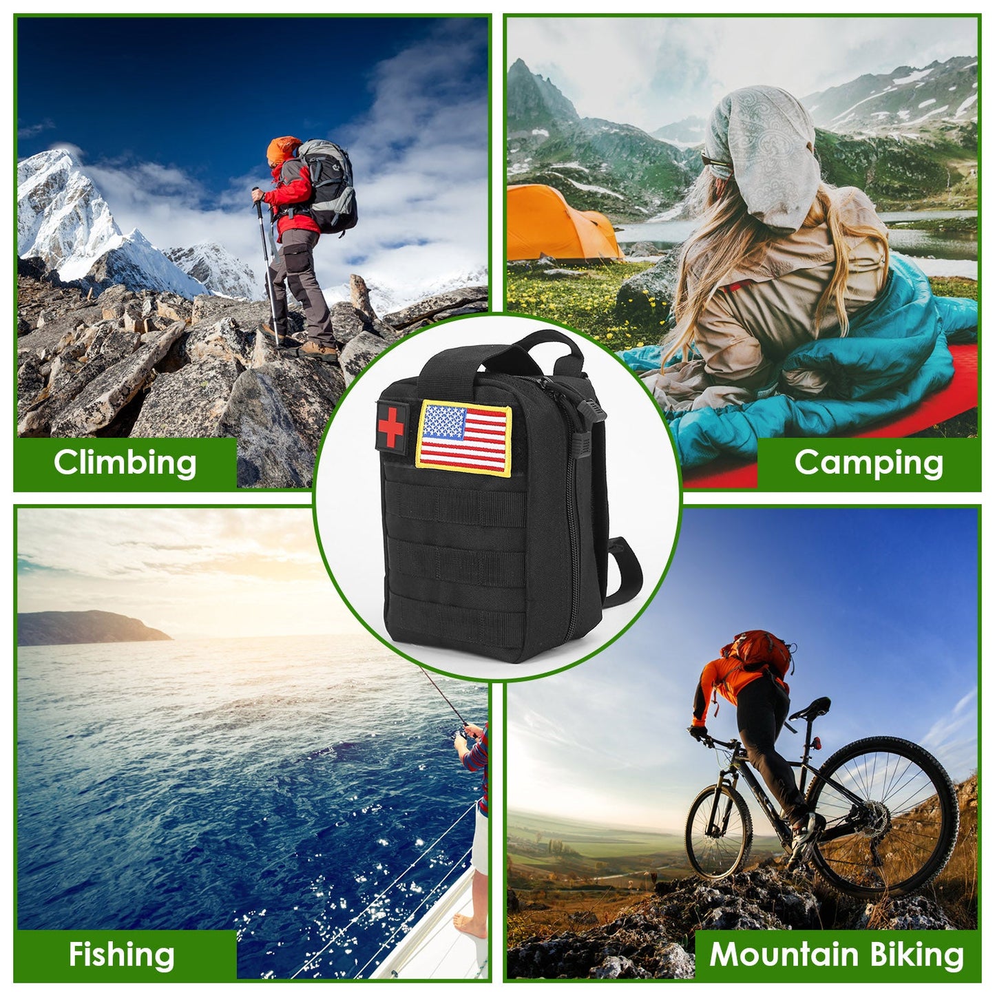 Skorter | 47-Pieces: Emergency Survival Gear EDC Equipment Tools with Bag