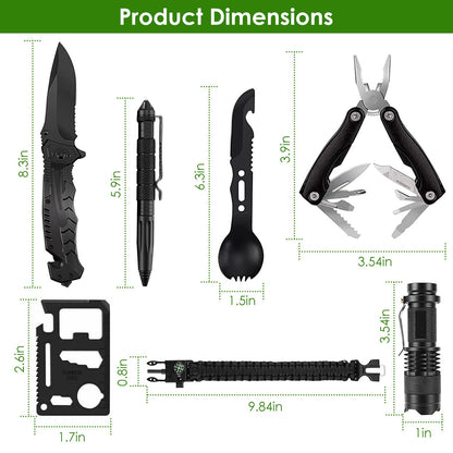 Skorter | 47-Pieces: Emergency Survival Gear EDC Equipment Tools with Bag