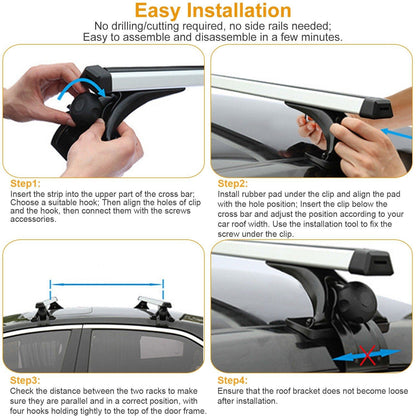 Skorter | 47.24-inch universal roof rack crossbar