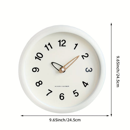 Skorter | SilenceTime - Silent 10-Inch Wall Clock for Bedroom and Living Room