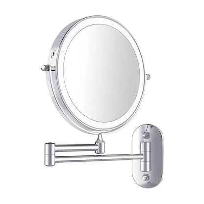 Skorter | Magnified Rechargeable LED Makeup Mirror | Adjustable Brightness, up to 10x Magnification & Portable for Flawless Makeup Application