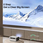 Skørter | Mini Projector 1080P Supported, 4000 Lumen LED 3.0 Outdoor Theater, 60000 HOURS BULB LIFETIME