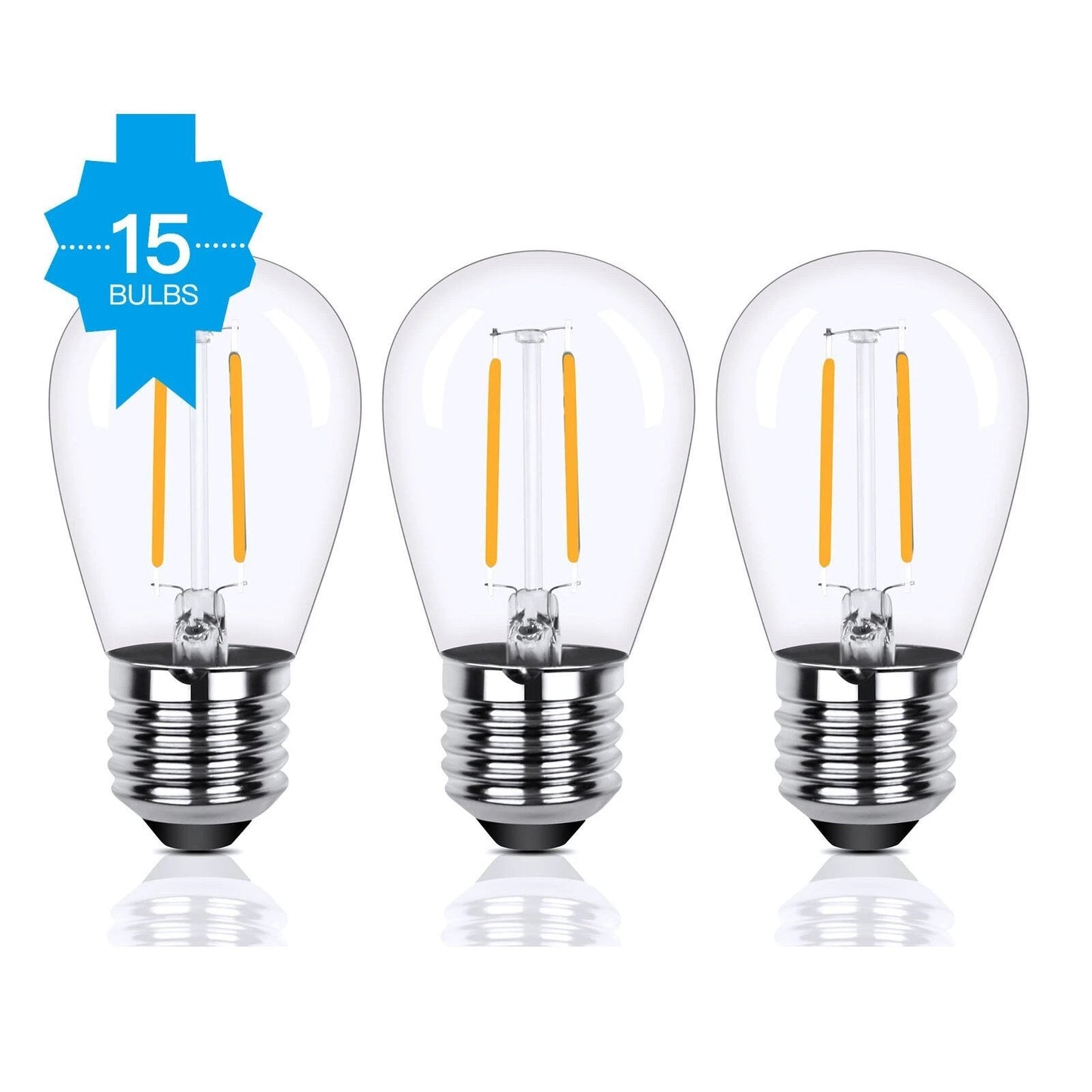 Skorter | 48 Ft. LED Light Chains Outdoor Commercial Quality Waterproof Bulbs