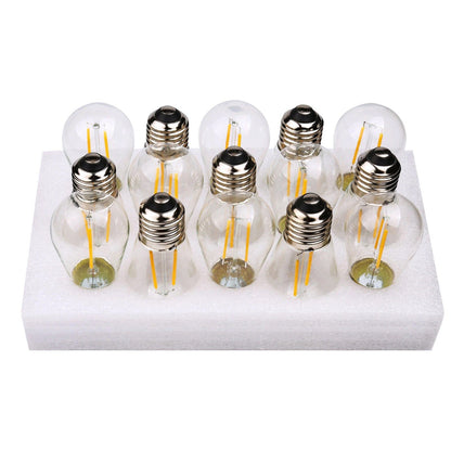 Skorter | 48 Ft. LED Light Chains Outdoor Commercial Quality Waterproof Bulbs