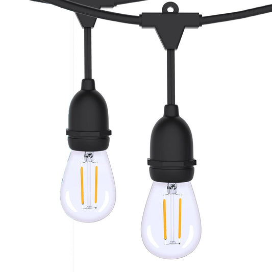 Skorter | 48 Ft. LED Light Chains Outdoor Commercial Quality Waterproof Bulbs