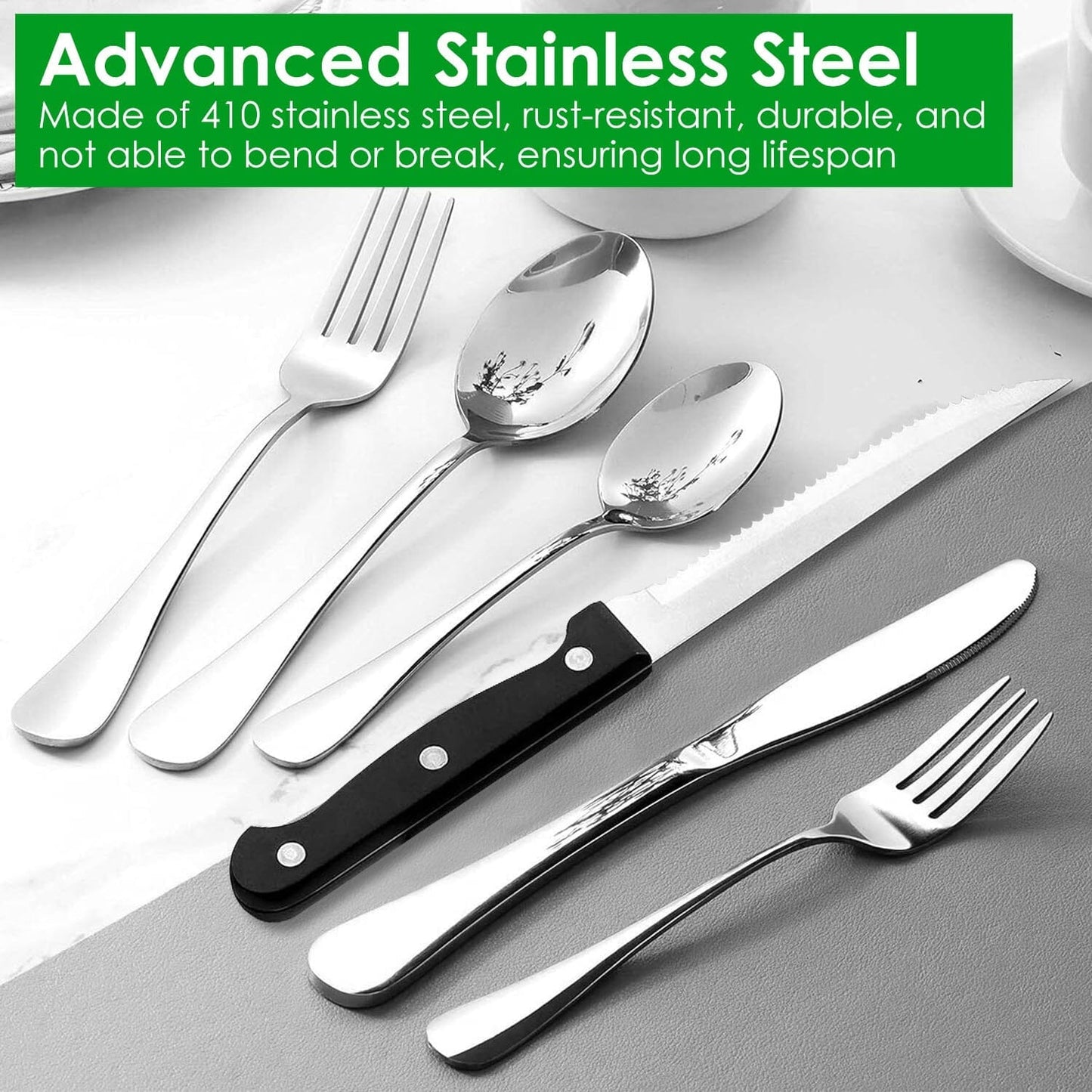 Skorter | 48-piece: Cutlery set in stainless steel