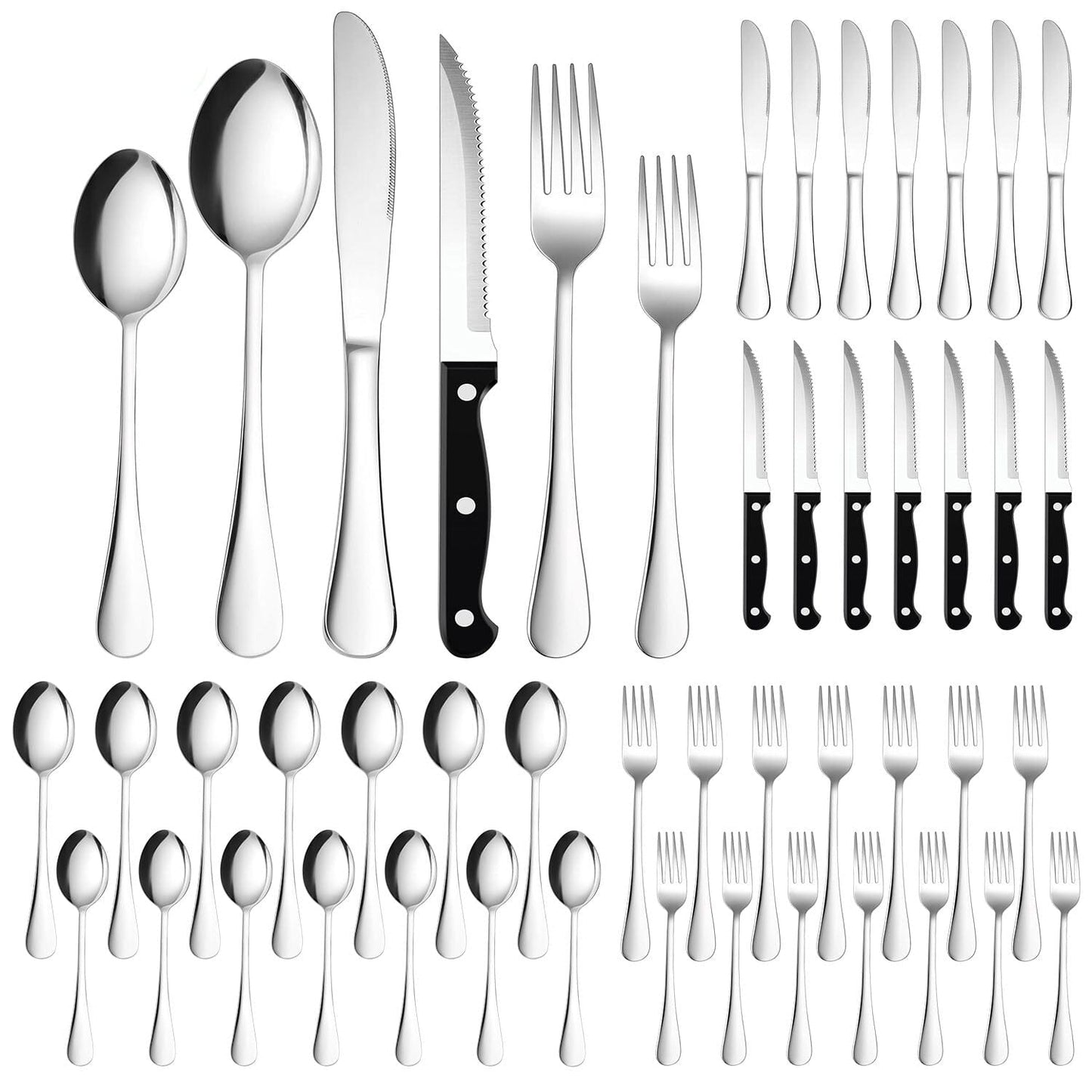 Skorter | 48-piece: Cutlery set in stainless steel