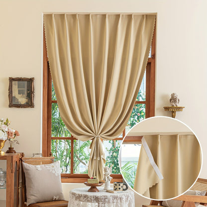 Skorter | 1 Piece Blackout Curtains - Self-Adhesive Window Decor for Bedroom and Living Room