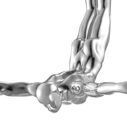 Skorter | Diver 22" Wall Decor Sculpture // Chrome
