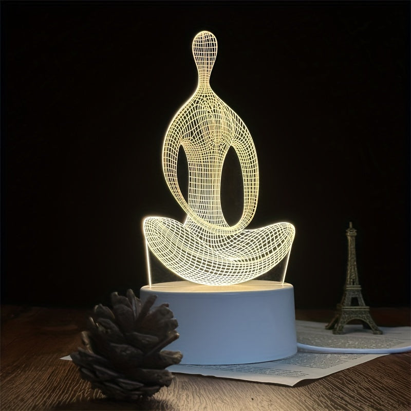 Skorter | ZenLight - 3D Yoga Night Lamp with USB Connection